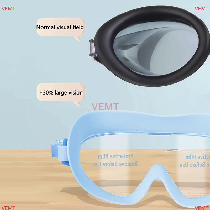 Kính bơi khung lớn mới 2025, chống sương mù, chất lượng cao, phù hợp cho cả người lớn và trẻ em.