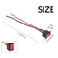 LACYESUK 10 Cái Bộ Điều Khiển Công Tắc Nguồn, BẬT / TẮT 2 / 3 Pin Mini Rocker Switch, Mini Size 2 / 3 Gear Pre-Wired 12 Volt DC SPST Switch Sử Dụng Xe Máy