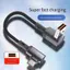 Thiết kế uốn cong đôi Cáp bện Nylon USB / Type C sang Type C Cáp sạc siêu nhanh 100W Dây sạc điện thoại di động cho ios15-17 / Android