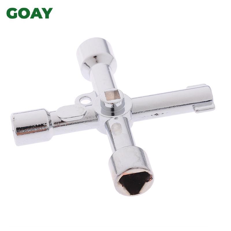 GOAY Chìa Khóa Tiện Ích 4 Chiều Cho Điện Nước Đồng Hồ Khí Hộp Tủ Mở Khóa VN