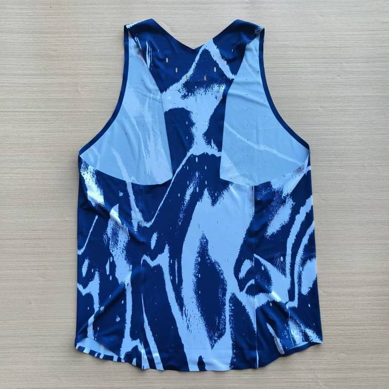 [Hot] Chromosome Marathon Top Diamond League Glue-Pressed Track and Field Vest Men's Running Quick-Drying Wind Tunnel Breathable GFaw