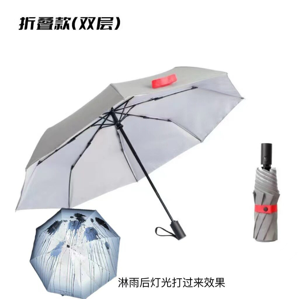 Ô phản quang laser cực dày hai lớp, đổi màu khi trời mưa, chức năng gấp tự động tiện lợi