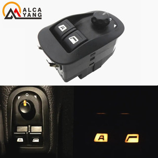 HL 6554.WA 6554.WH 6554.58 Công tắc cửa sổ điện Điều khiển nút gương Phù hợp cho PEUGEOT 206 Đen