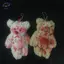 HFTOY Sang Trọng Gấu Móc Khóa Halloween Phong Cách Punk Dễ Thương Đẫm Máu Thú Nhồi Bông Túi Mặt Dây Chuyền Cho Bapa Ví Phụ Kiện Cho Tiệc Cosplay Quà Tặng ~
