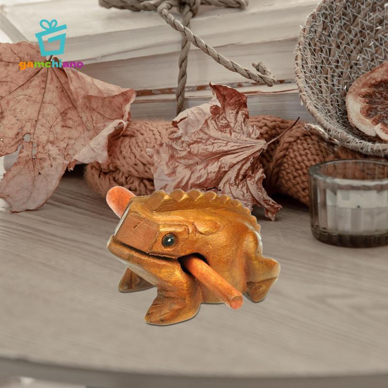 Nhạc cụ Guiro Bộ gõ tay Bộ gõ nhỏ Gỗ Guiro Shaker Ếch Rasp Kết cấu chống trượt di động Thích hợp cho ban nhạc biểu diễn trực tiếp Accompanime