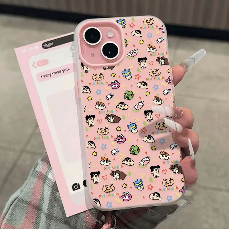 Ốp Graffiti Shin-chan 2in1 Cho iPhone 11-17 Pro Max