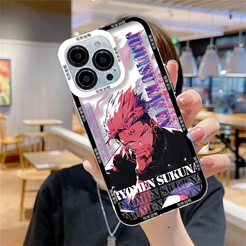 Ốp Điện Thoại Gojo Satoru Cho Redmi A5 Note 11 10 10S 9T 9 9S 8 12 Pro Max 11S 12S 9 10 4G Vỏ Jujutsu Kaisen Itadori Yuji Phim Hoạt Hình Chống Sốc Chất Lượng Cao Trong Suốt Thời Trang Vỏ TPU