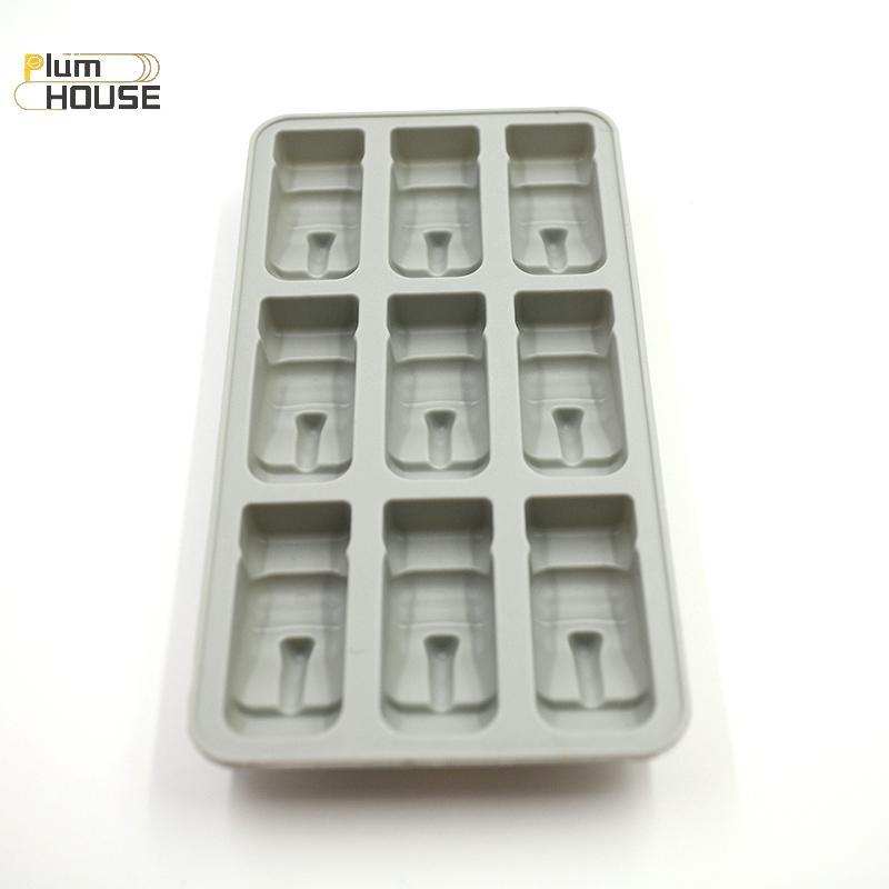 PlumHOUSE Đảo Phục Sinh Moai Tượng Đá Khay Đá Đá Viên DIY Khuôn Pudding Thạch Khuôn VN