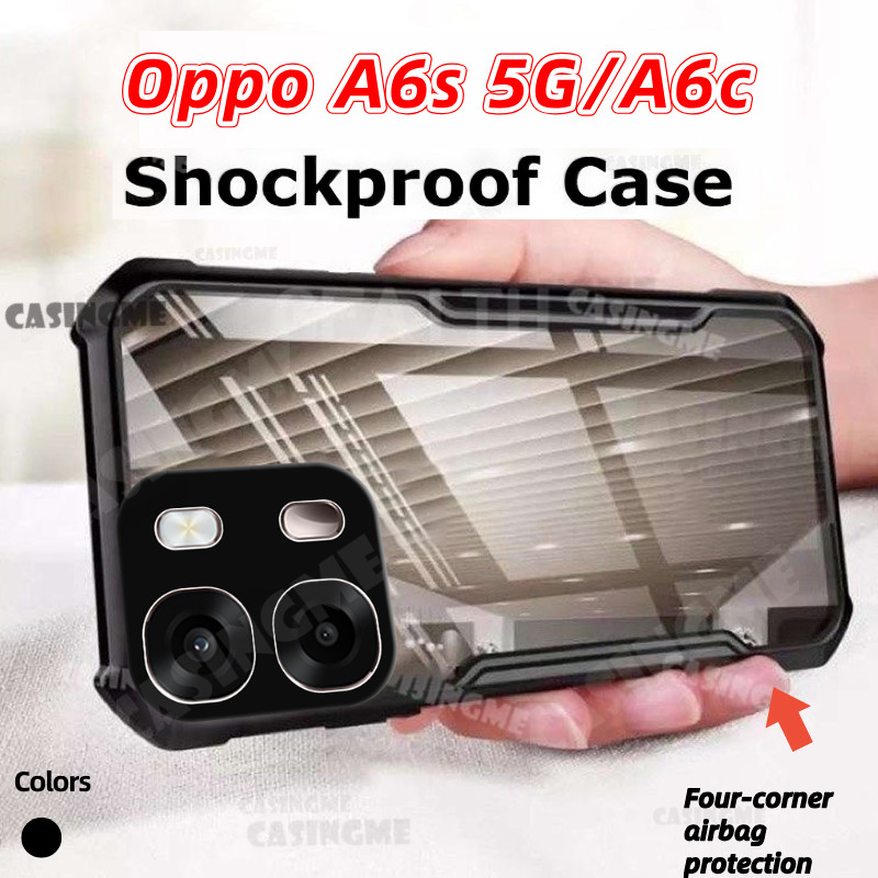 Ốp điện thoại OPPO A6s 5G 2026 A6c Transprent AirBag cho OPPO A6s 5G A6c A6T A6i A6x OPPOA6s A6s A6tPro Pro 4G 5G Vỏ điện thoại Ốp lưng chống sốc Vỏ cứng trong suốt