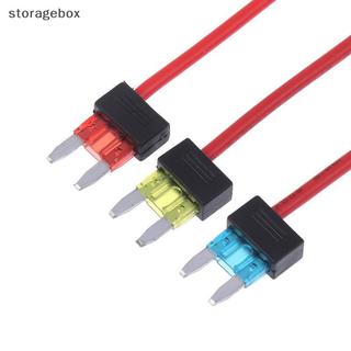 [Hộp lưu trữ] 1 Giá đỡ cầu chì ô tô Bộ chuyển đổi TAP ATM mini Lưỡi dao APM MINI Thiết bị an toàn đơn giản 12V 10A 15A 20A Đẹp