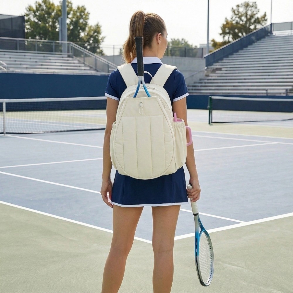 Túi vợt tennis LACYESUK 20L, ba lô điều chỉnh phù hợp cho pickleball và du lịch