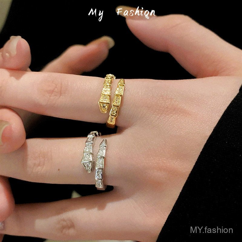 Nhẫn rắn kim cương flash màu đỏ - Phong cách sang trọng cho bé gái