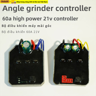 Bảng điều khiển máy mài góc POCKETN, Bảng mạch Công tắc tốc độ 60A, Bộ điều khiển bền bỉ Dụng cụ điện Lithium không chổi than Bảng cờ lê điện Máy mài góc điện