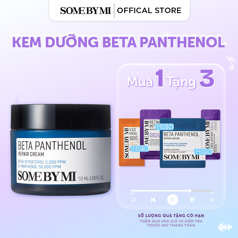 Kem dưỡng Some By Mi Beta Panthenol Repair Cream D-Panthenol 5% 50ml phục hồi da