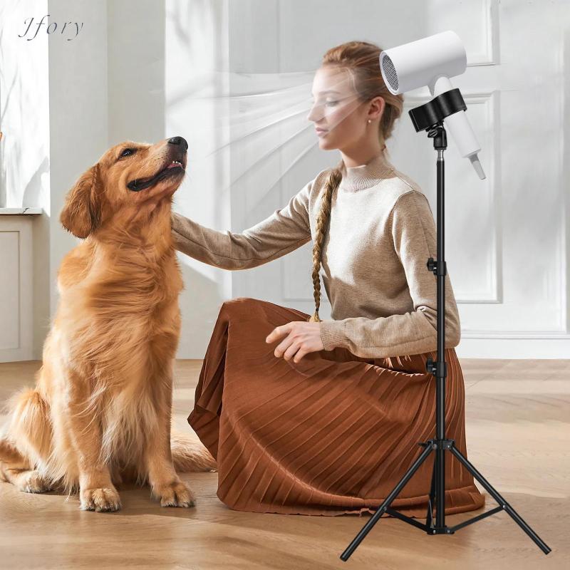 Giá đỡ máy sấy tóc cho thú cưng Thiết kế đầu kẹp chiều cao có thể điều chỉnh Nhà rảnh tay