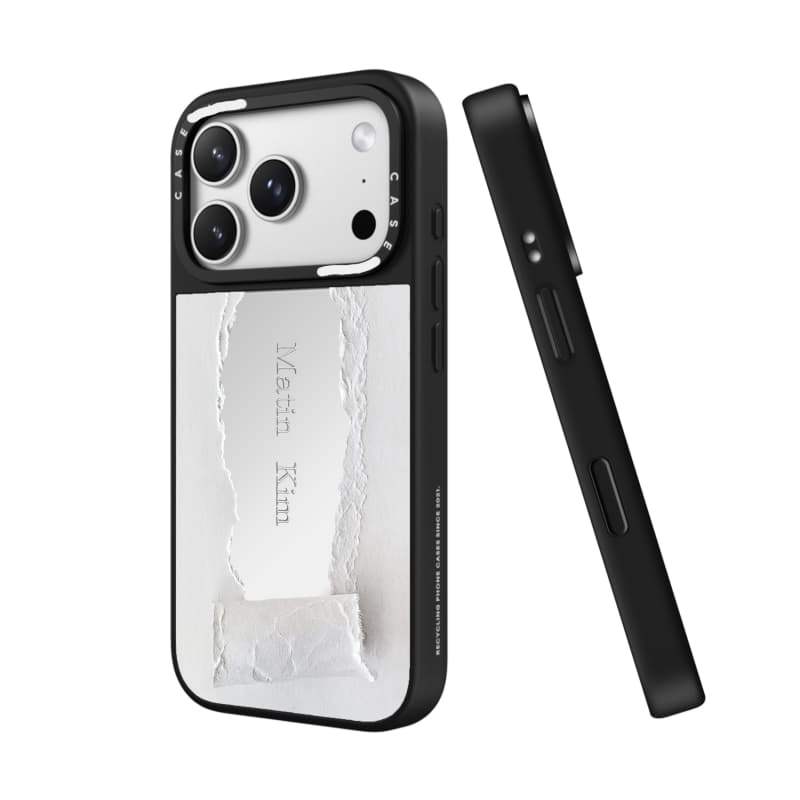 CASECASE X Matin Kim GIẤY TRƯỜNG HỢP Gương Bạc Hút Từ Tính IPhone Dành Cho IPhone 17 Air 16 15 14 13 12 Pro Max Plus Ốp Lưng Cứng Có Hộp Khắc Logo
