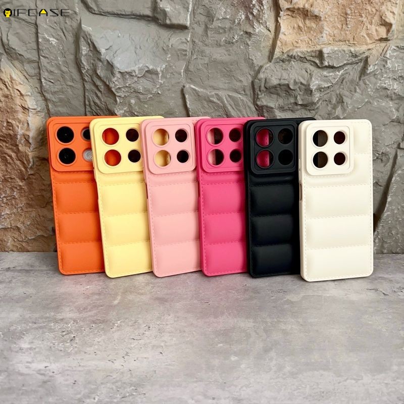 Dành Cho Samsung Galaxy S25 S24 S23 S22 Plus Ultra FE S25 + S24 + S23 + S22 + S21 + Ốp Điện Thoại 3D Stereo Down Jacket Thiết Kế Nhiều Màu Sắc Kẹo Chắc Chắn Dễ Thương Sáng Tạo Vỏ Mềm