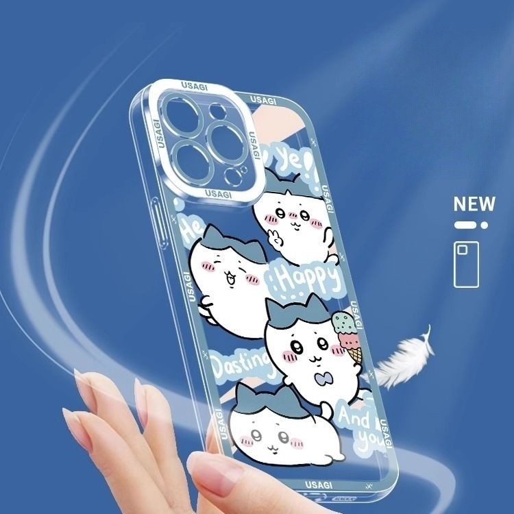 Ốp lưng Hachiware Usagi Chiikawa cho Redmi Note 14 15 Pro Plus 13 5G 4G 12 Pro Max 11S Ốp lưng silicon mềm trong suốt