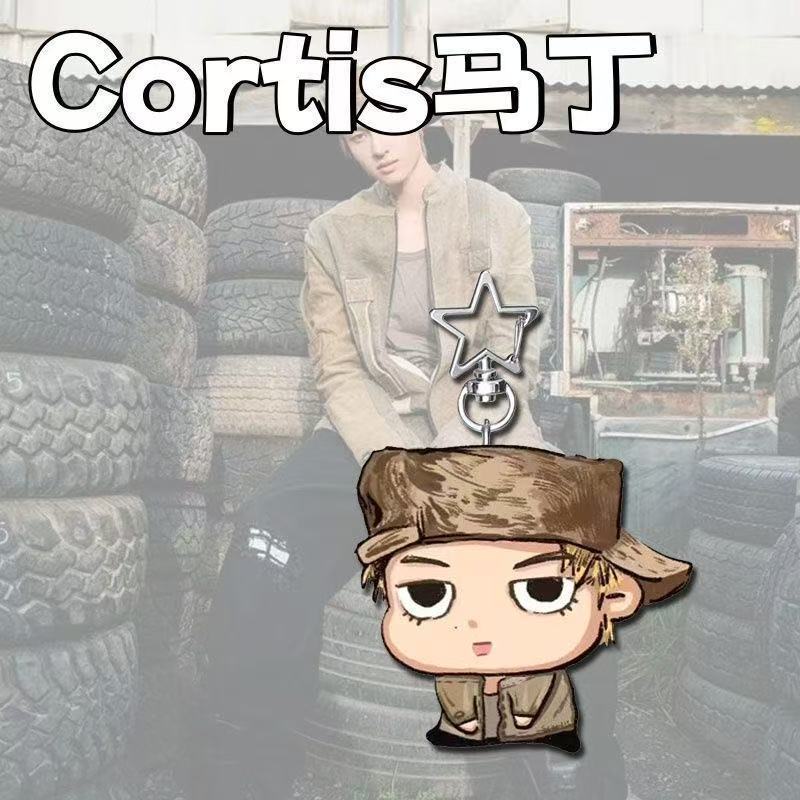 Cortis Martin Hàng Hóa Ngôi Sao Khóa Mặt Dây Chuyền Martin Sinh Viên Schoolbag Móc Khóa