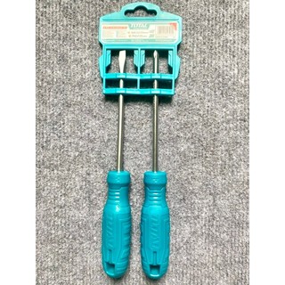 Bộ tuốc nơ vít dẹp và bake 2 chi tiết TOTAL THTDC250201