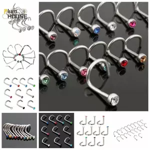 Nhẫn thép không gỉ kèm đá quý và pha lê - Set 10 cái