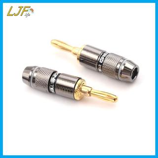 LJF 4 Chiếc Mạ Vàng BFA 4 Mm Chuối Cắm Nam Loa Kết Nối Adapter VN