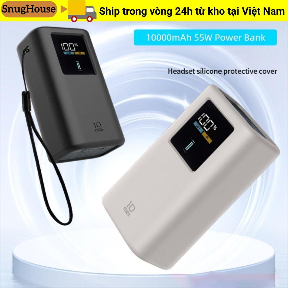 SNUGHOUSE Bảo vệ, Silicon mềm chống bụi, Di động chống sốc có tay cầm Vỏ bảo vệ cho CUKTECH Model 10 Mini 10000mAh 55W Power Bank Travel