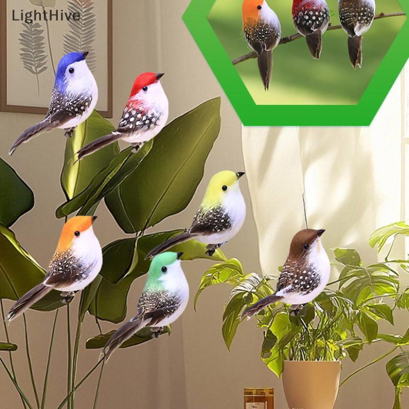 [LightHive] 3 / 6 Cái 3D Thủ Công Giả Chim Lông Xốp Nhân Tạo Chim Trang Trí Tiệc Sinh Nhật Trang Trí Nhà Vườn Trang Trí Đám Cưới (TH)