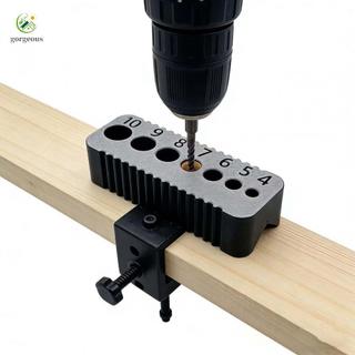 ⭐GROUS⭐Drilling Guide Jig ABS Plastic Precise Hole Alignment Anti-slip Fixation
