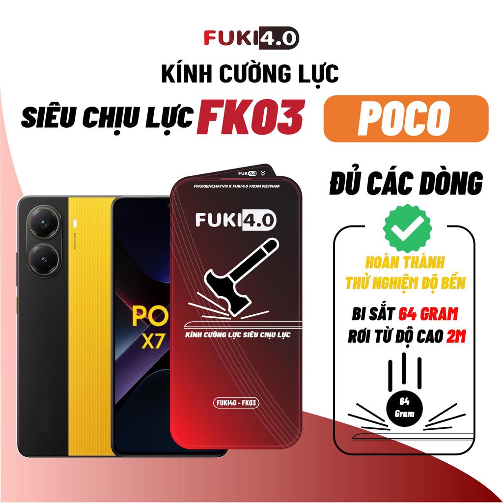 Kính cường lực FUKI 4.0 FK01 cho Xiaomi 18 17 Promax/ Ultra/ Pro 15 14 siêu full viền, có khung trợ dán, vân tay nhạy – ảnh mô tả chi tiết 3