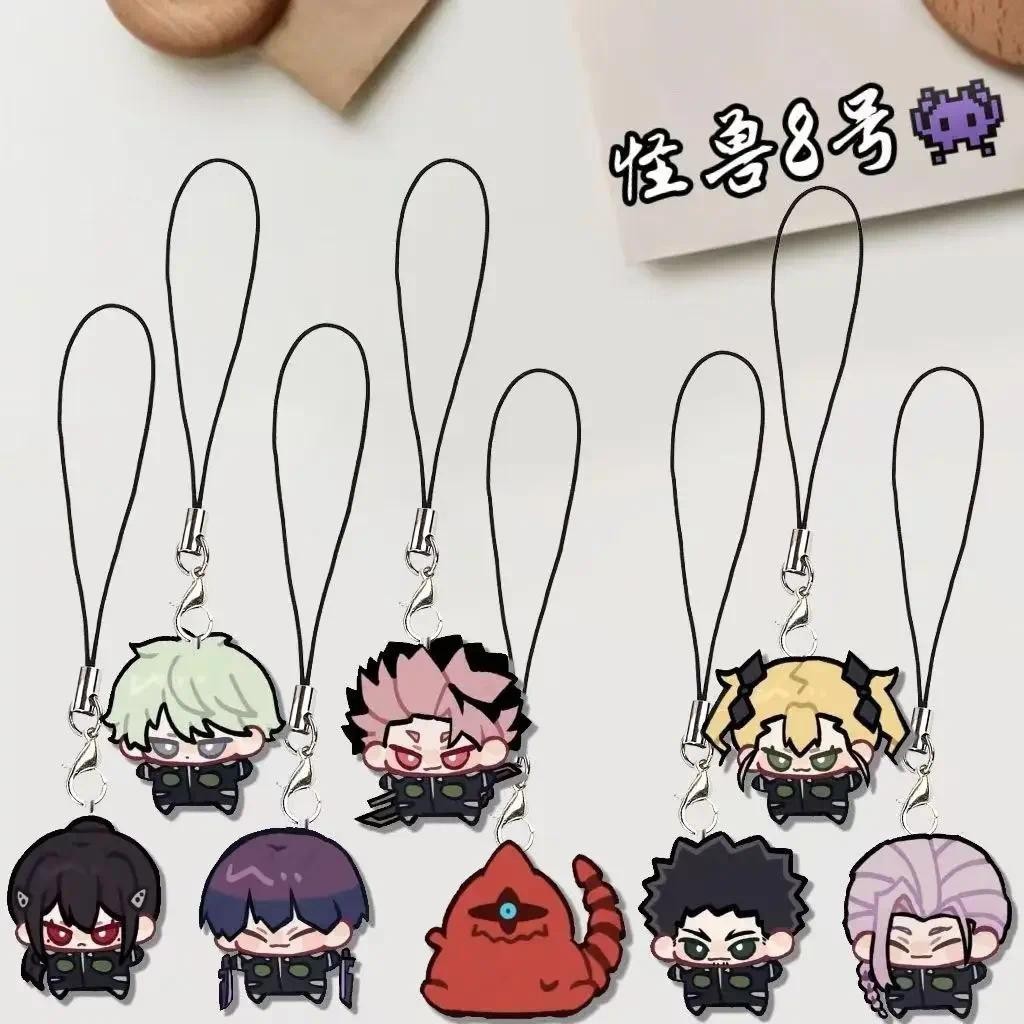 kaiju no 8 keychain Pendant Keychains Charms Holder Car Key Chain Key Ring Mobile Phone Bag Hanging Jewelry Gifts