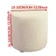 EDIWANY Tròn Ottoman Slipcover, Bọc Ghế Co Giãn Chống Bụi, Lông Cừu Cực Bền Hình Tròn Đa Năng Footstool Cover Bảo Vệ Cho Đồ Nội Thất
