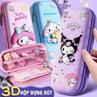 Hộp đựng Bút​ dễ thương hình 3D cho bé gái và học sinh, thiết kế chống nước, nhiều ngăn phân loại, giúp bàn học gọn gàng