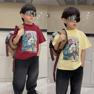 [DOU DOU KID] AP69 Áo Phông Trẻ Em Hữu Cơ Mềm Mịn 14-48kg