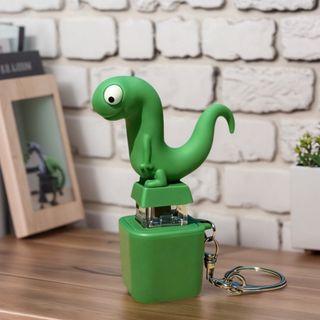 ITRUMPET Thằn Lằn Nút Âm Thanh Móc Khóa, Vui Nhộn Giảm Căng Thẳng Thằn Lằn Móc Khóa, Di Động Có Thể Sạc Lại LED Nhiều Màu Sắc Fidget Móc Khóa Đồ Chơi