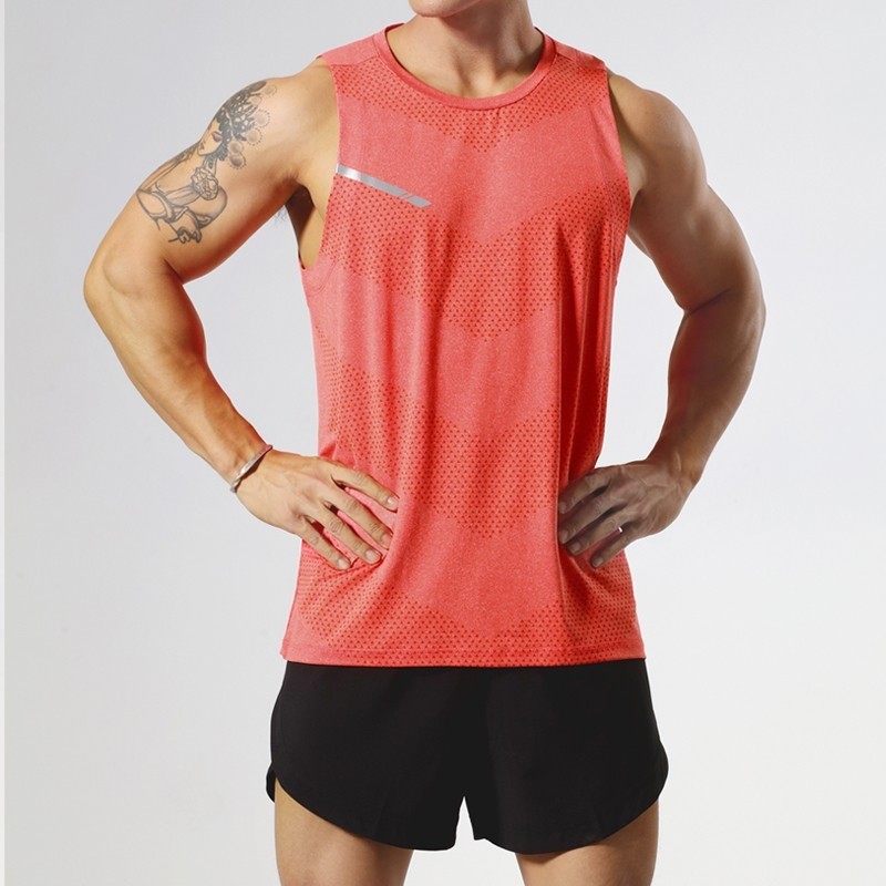 Áo Tank Nam Slim Fit thoáng khí, chống ẩm cho chạy bộ và tập luyện mùa hè