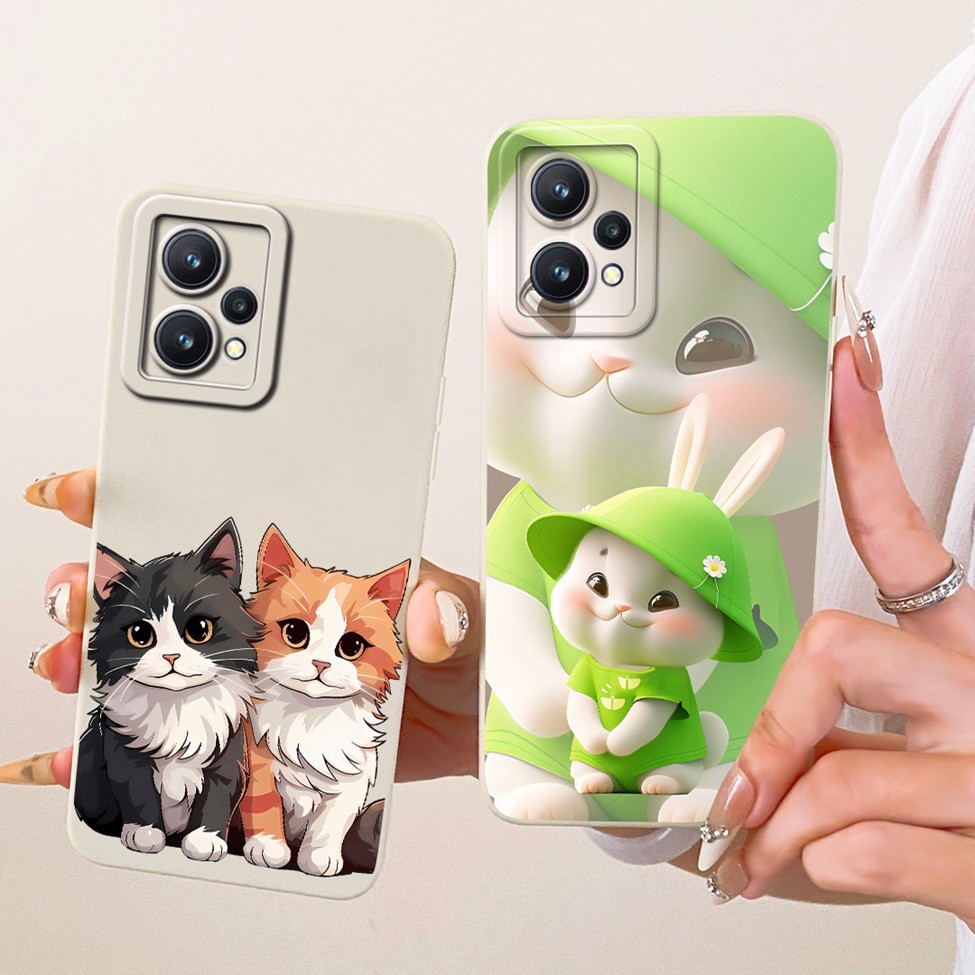 Dành Cho Realme RMX3478 Dành Cho Realme Q5 Ốp Lưng Silicon Thời Trang Sang Trọng Mát Kawaii Vỏ Sơn Dễ Thương Cho Real me Q5