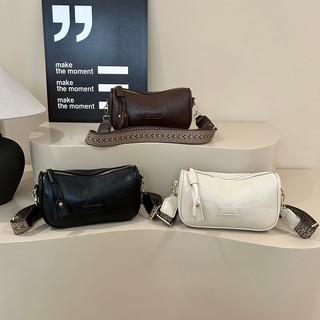 Túi Đeo Vai Nữ, Túi Đeo Ngang Boston, Túi Gối Niche Retro Màu Trơn