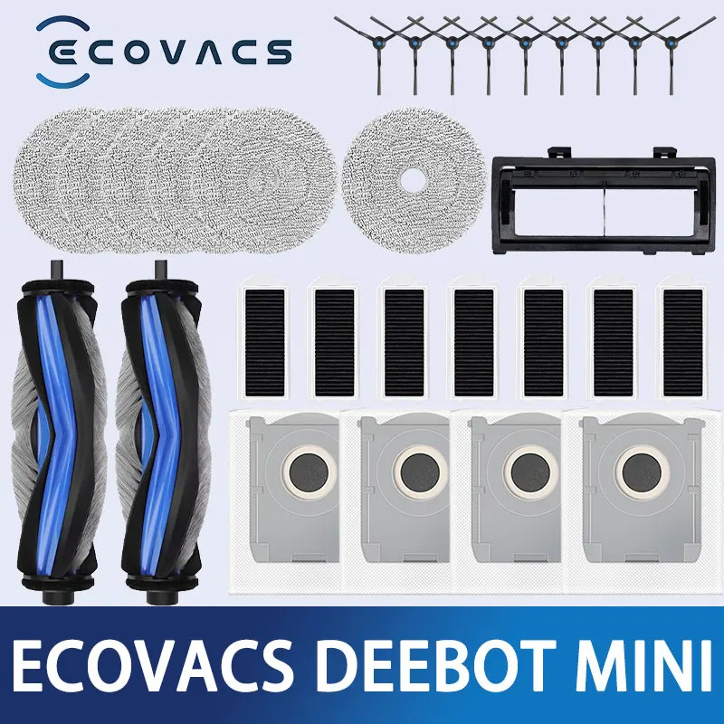 Ecovacs Deebot mini Robot hút bụi bàn chải chính túi bụi cạnh bàn chải lọc vỏ bàn chải chính
