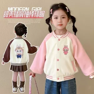 Đồng phục bóng chày bé gái Xuân thu Rab 100-150 Size B4EY