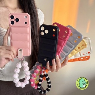 Ốp Lưng Điện Thoại Có Vòng Tay Ngọc Trai Sang Trọng Cho Samsung Galaxy A06 A16 A34 A33 A55 A35 A05s A15 A73 A72 A71 A54 A53 A52s A51 M40s A50s A30s 5G 4G Vỏ Mềm Kẹo Dễ Thương