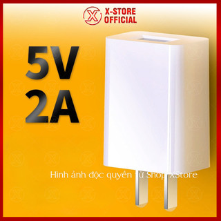 Bộ sạc 1 cổng usb trắng tinh tế, củ sạc điện thoại ổn định dùng tại nhà, văn phòng hoặc mang đi xa – CS5V2A