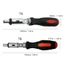 MOON Ratchet Tua Vít Tay Cầm Tua Vít Nhanh Tay Ống Thẳng Lục Giác Góc Chuyên Nghiệp Cho Máy Tính W