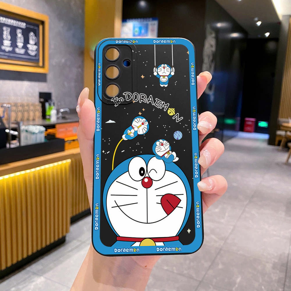 Tương thích với Samsung Galaxy A07 A17 A16 A06 A15 A05 A35 A55 A14 A37 A57 A34 A54 Smile Doremon Vỏ Bảo Vệ Ống Kính