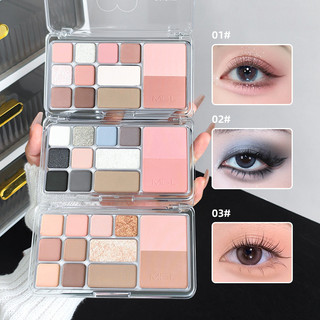 MGL Bảng phấn mắt 12 màu tự nhiên, lâu trôi, sắc tố tinh tế, đa màu, dùng cho trang điểm và tạo khối