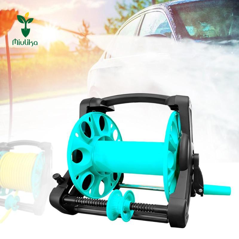 Miulika Garden Vòi Reel Giá đỡ vòi nước di động Giá để đồ để rửa xe tưới nước