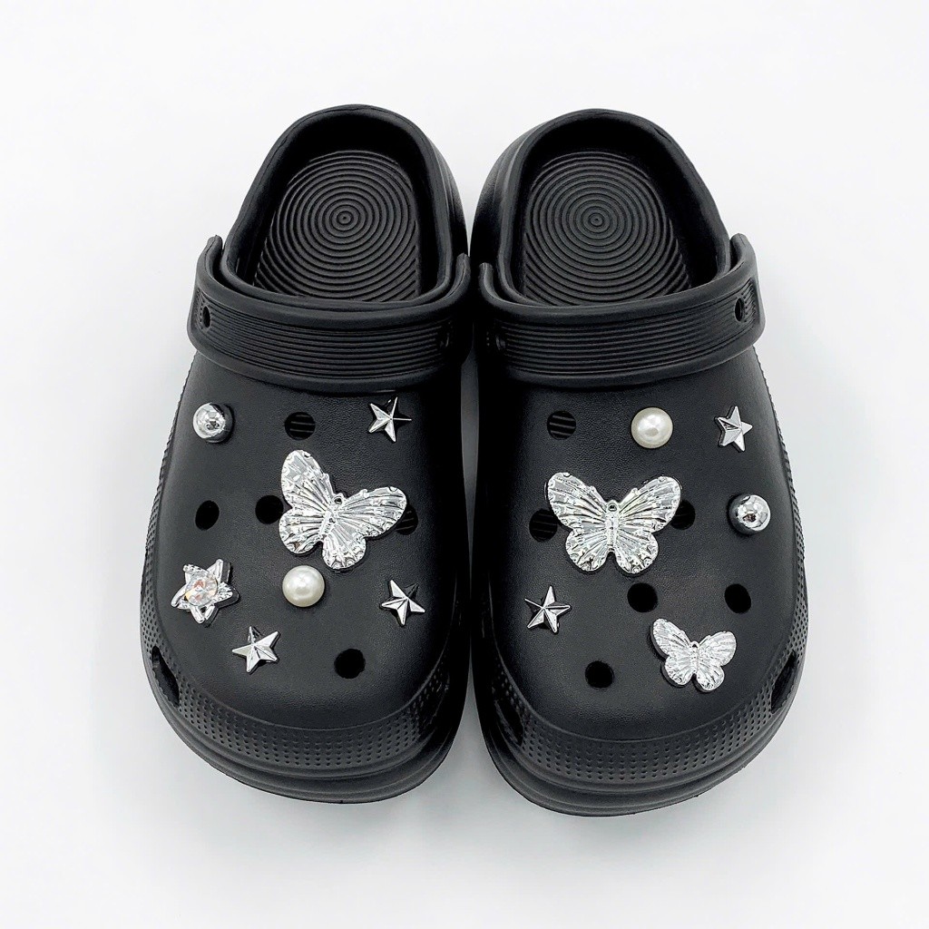 Set Charm cao cấp: Bướm ánh bạc Luxury - Silver Butterfly