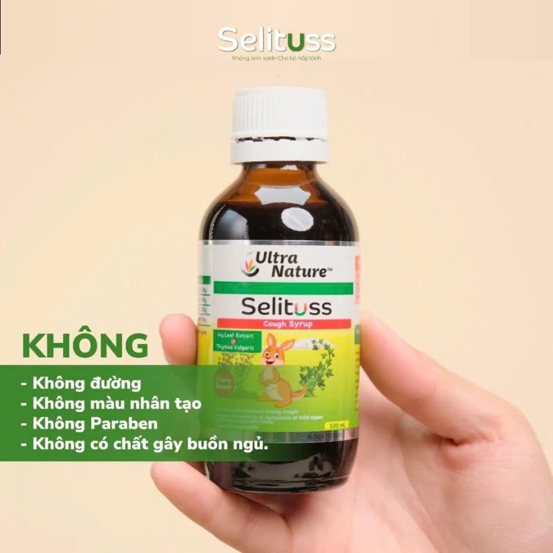Siro ho Selituss hỗ trợ giảm ho, long đờm, giảm đau rát họng, giảm khò khè, giúp đường hô hấp khỏe mạnh