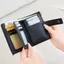 Ví đựng tiền xu OLVIDO, Nhiều khe cắm thẻ Ví ngắn chặn RFID, có dây kéo đôi Hộp đựng thẻ nhỏ