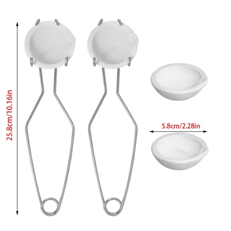 Exhila Thạch Anh Nóng Chảy Crucible Set Roi Tongs Kim Loại Khuôn Vật Dụng Vàng Nóng Chảy Bộ Nồi Nhỏ Thích Hợp Cho Je